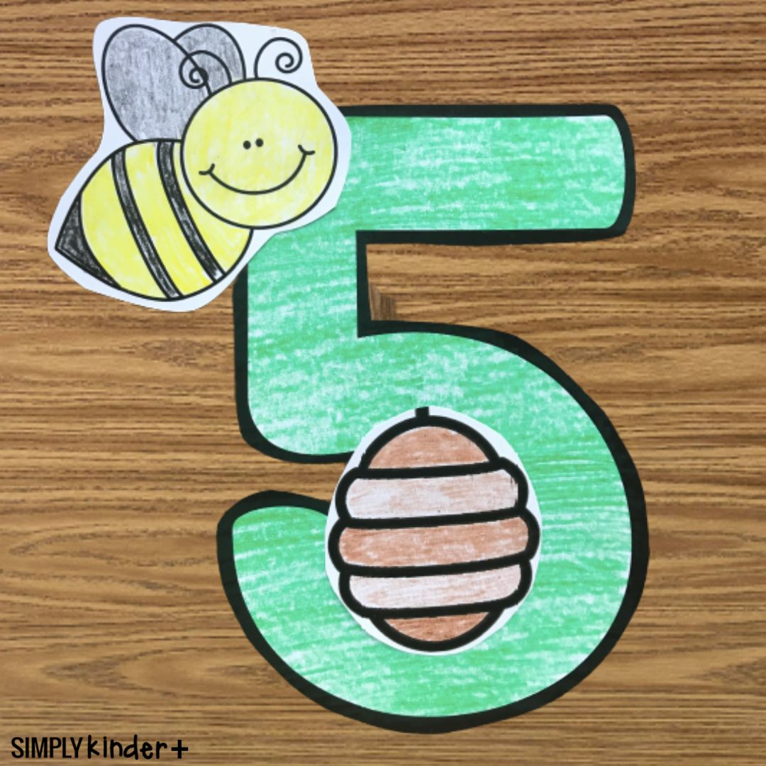 Number 5 Five Craft Simply Kinder Plus Number 5 Five Craft Simply Kinder Plus