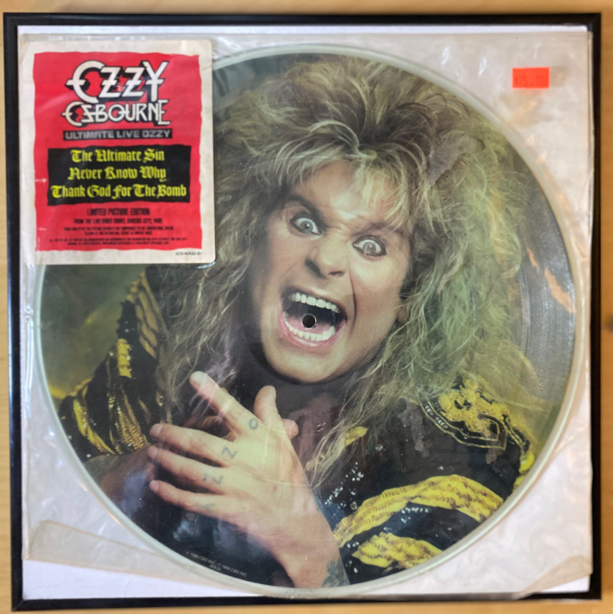 Ozzy Osbourne Ultimate Live Ozzy Picture Disc Usa 1986 Neu Und
